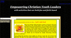 Desktop Screenshot of christianyouthgroup.org